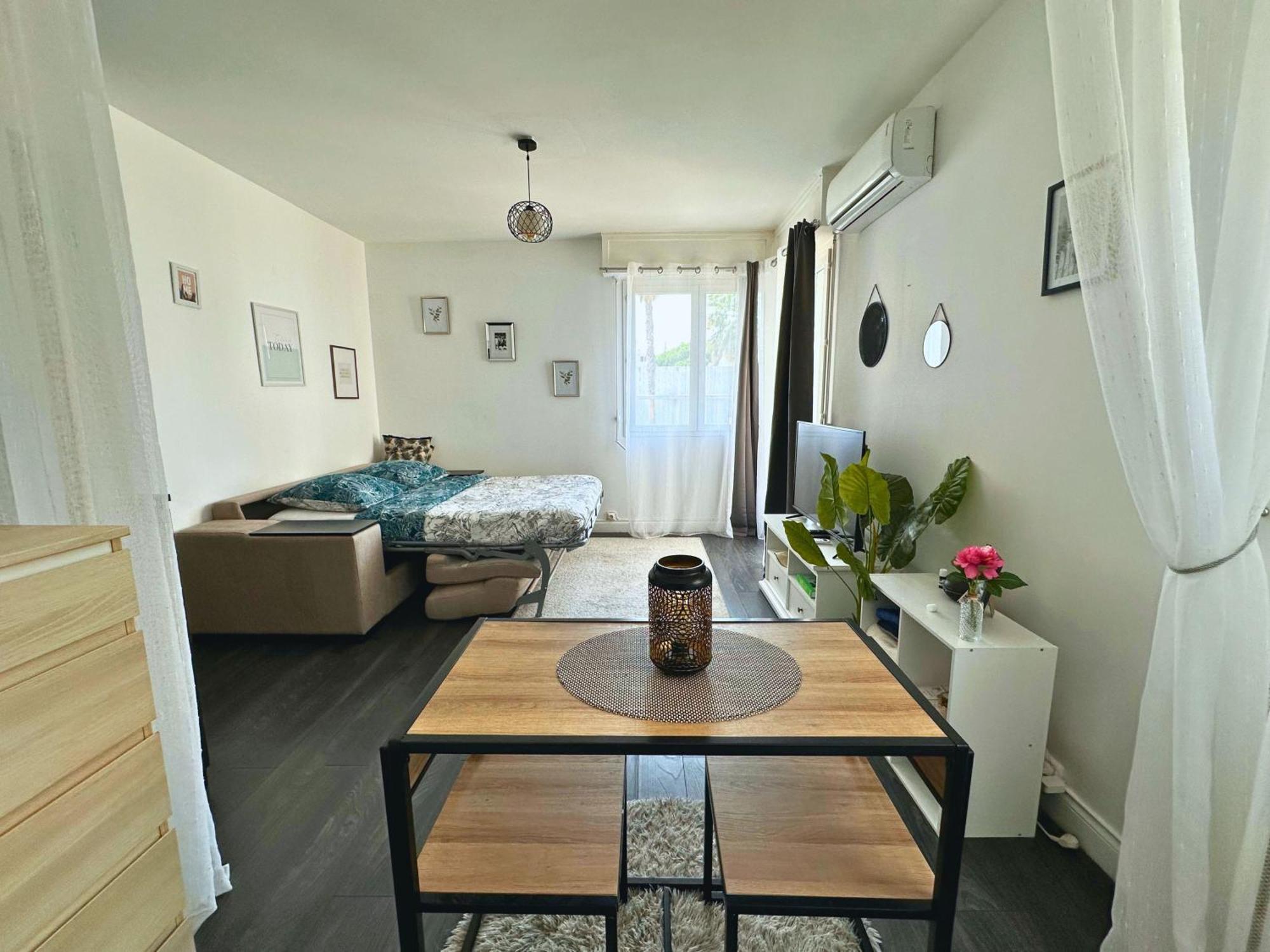 Cosy Palm Beach, Studio Pres De La Mer Et De La Croisette Кан Екстериор снимка